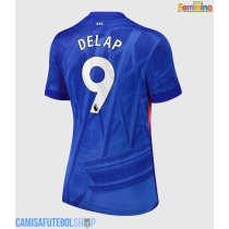 Camisa de time de futebol Chelsea Liam Delap #9 Replicas 1º Equipamento Feminina 2025-26 Manga Curta
